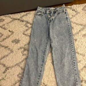 High rise straight Jeans